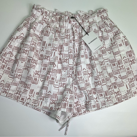 Glamorous cotton lined high waist shorts size 10 NWT - Picture 1 of 6